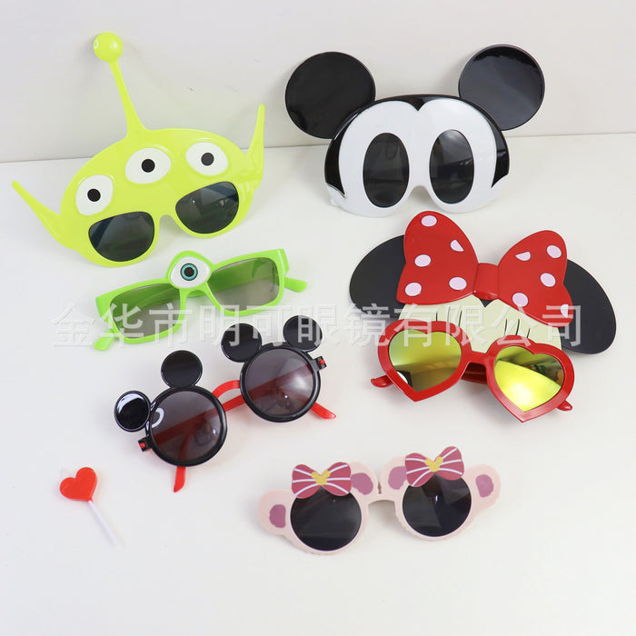 Jewelry WholesaleWholesale cartoon children's birthday toys bear glasses JDC-SG-MingK002 Sun Glasses 明可 %variant_option1% %variant_option2% %variant_option3%  Factory Price JoyasDeChina Joyas De China