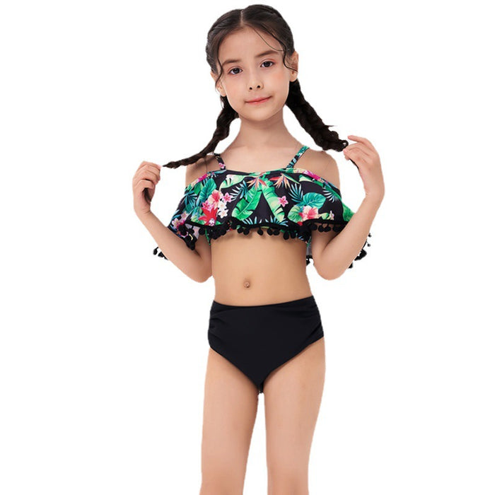 Jewelry WholesaleWholesale Kids Polyester Fiber Swimwear Split Bikini JDC-SW-YWXN002 Swimwear 伊琬轩娜 %variant_option1% %variant_option2% %variant_option3%  Factory Price JoyasDeChina Joyas De China