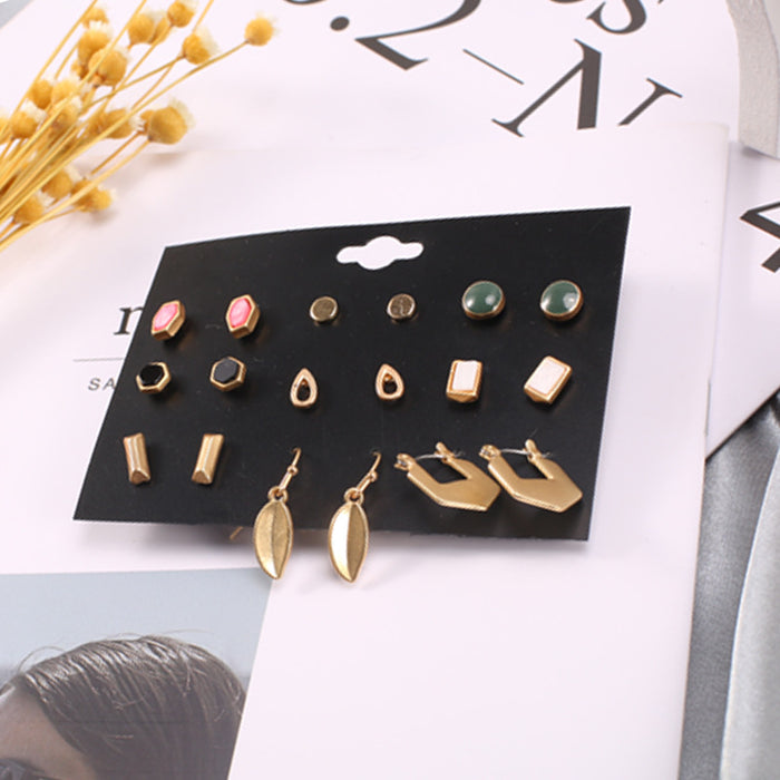 Jewelry WholesaleWholesale Alloy Acetate Crystal Zirconium Earrings JDC-ES-LanT007 Earrings 蓝塘 %variant_option1% %variant_option2% %variant_option3%  Factory Price JoyasDeChina Joyas De China