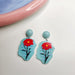 Jewelry WholesaleWholesale S925 silver needle rose tulip flower transparent jelly color acrylic earrings JDC-ES-FX013 Earrings 繁瑆 %variant_option1% %variant_option2% %variant_option3%  Factory Price JoyasDeChina Joyas De China