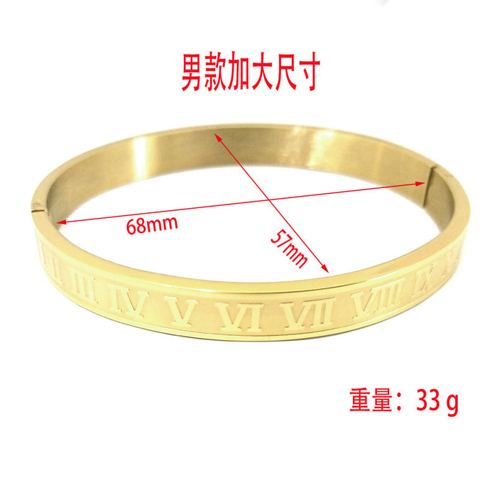 Jewelry WholesaleWholesale Roman five color 18K stainless steel bracelet JDC-BT-XingSD001 Bracelet 鑫饰达 %variant_option1% %variant_option2% %variant_option3%  Factory Price JoyasDeChina Joyas De China