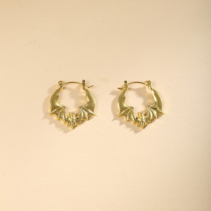 Wholesale Bat exaggerated alloy earrings JDC-ES-JuG001