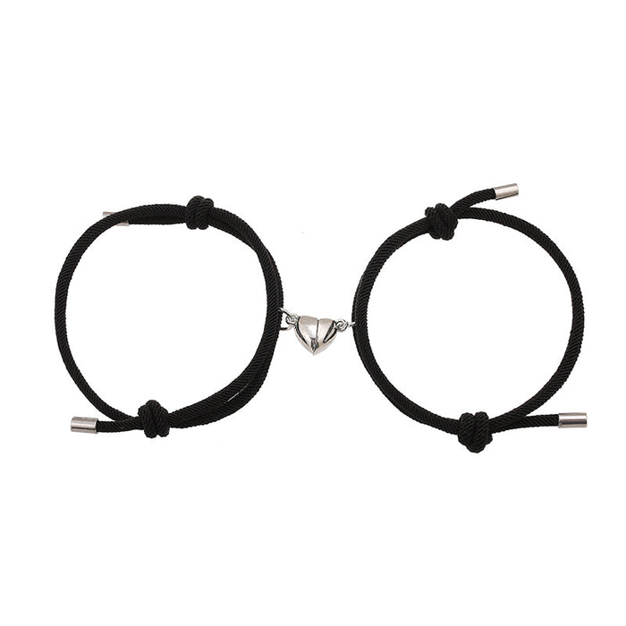 Wholesale Alloy Love Magnet Attract Couple Bracelet Pair JDC-BT-ZiR018