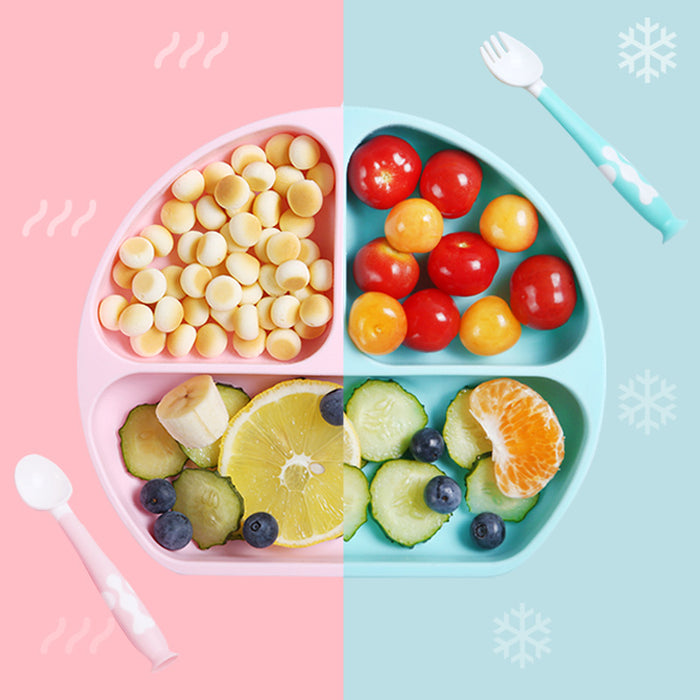 Wholesale Baby Silicone Dinner Plate Suction Cup JDC-CC-Ningxuan003