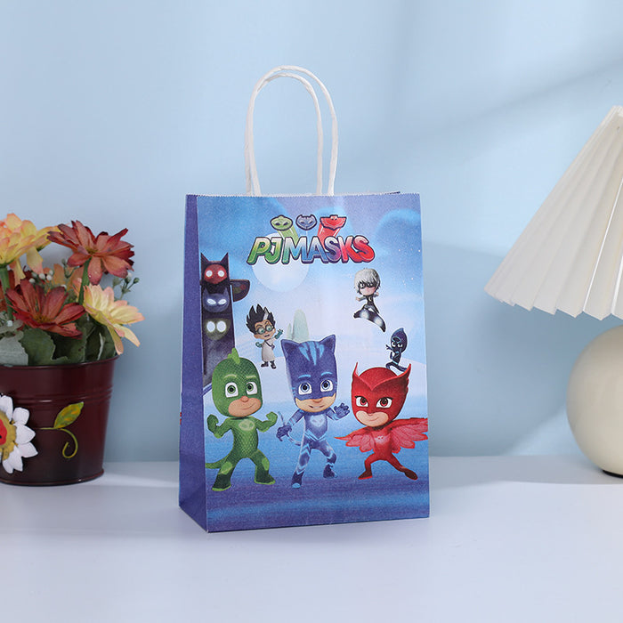 Wholesale Gift Bag Kraft Paper Cute Cartoon Portable Gift Bag (M) MOQ≥12 JDC-GB-Jiuyue004