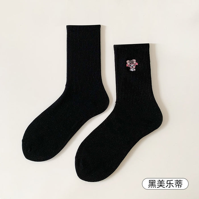 Wholesale Socks Cotton Cute Cartoon Embroidery Socks (S) JDC-SK-RCM001