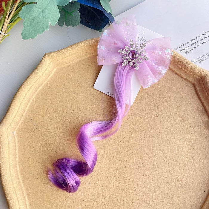 Wholesale Chemical Fiber Children Color Wig Hair Clips JDC-WS-MenX002