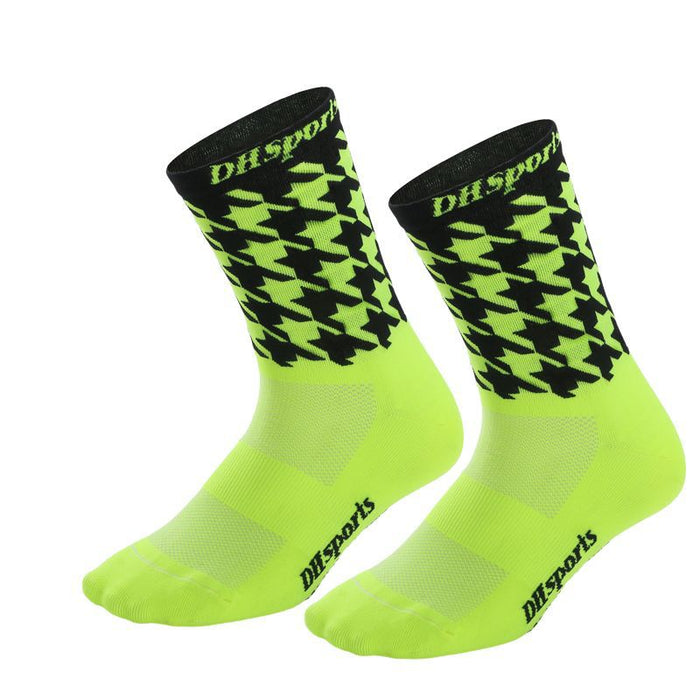 Wholesale Sock Nylon Cycling Socks Cycling Moisture Wicking Mid Tube JDC-SK-QiT009