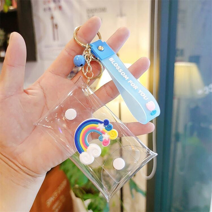 Jewelry WholesaleWholesale PVC Transparent Coin Purse Storage Bag Keychain MOQ≥2 JDC-KC-ShangK001 Keychains 尚垚 %variant_option1% %variant_option2% %variant_option3%  Factory Price JoyasDeChina Joyas De China