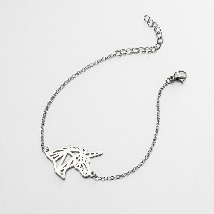 Wholesale stainless steel small animal big tail bracelet JDC-NE-GSJS002