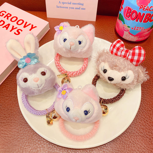 Jewelry WholesaleWholesale Bunny Bear Plush Cartoon Hair Rope JDC-HS-DingS001 Hair Scrunchies 鼎硕 %variant_option1% %variant_option2% %variant_option3%  Factory Price JoyasDeChina Joyas De China