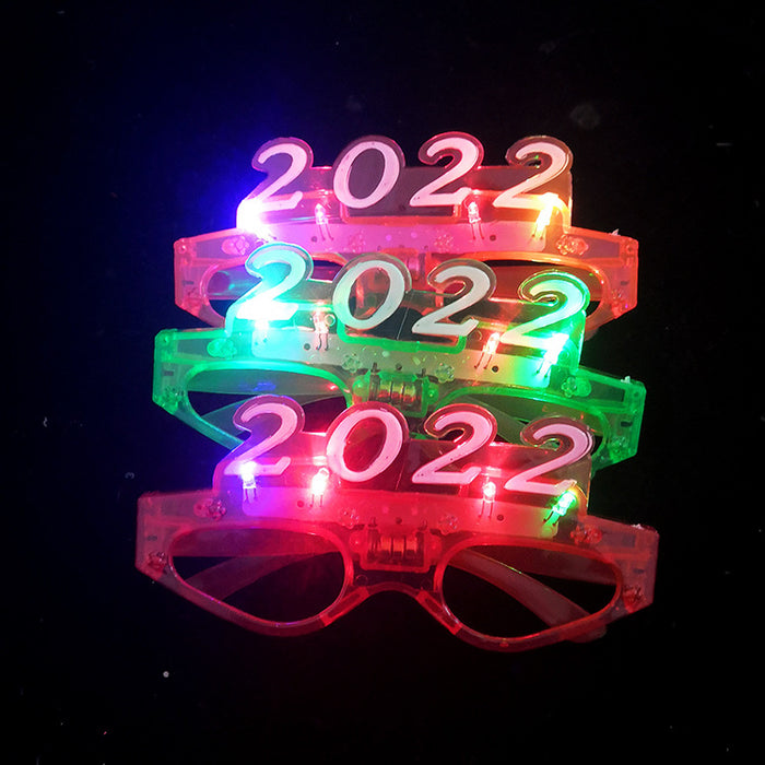 Wholesale 2023 New Year LED Flash Christmas Lighting Glasses MOQ≥3 JDC-DCN-MCZ001