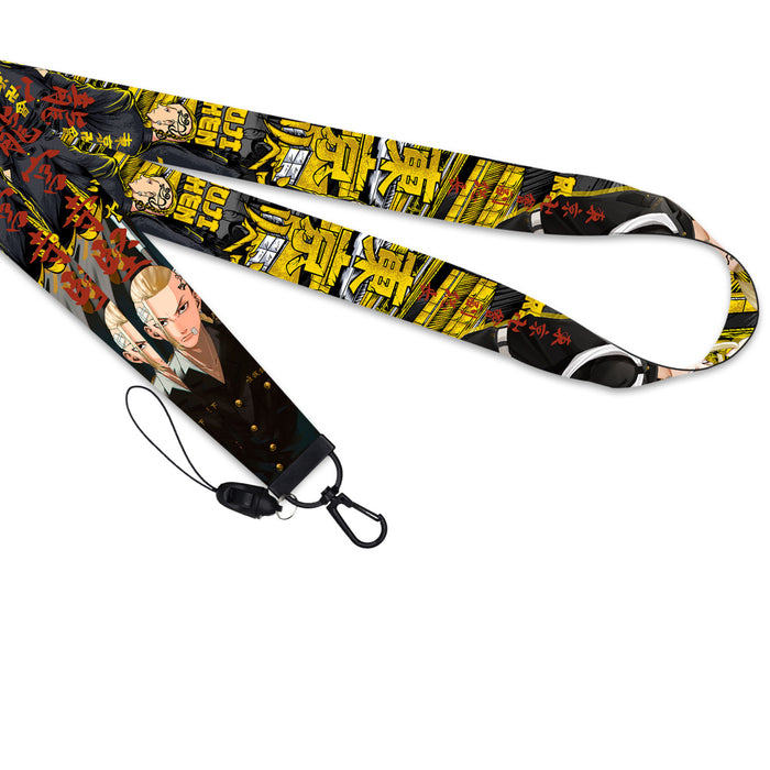 Wholesale cell phone lanyard webbing keychain long lanyard detachable MOQ≥6 (M) JDC-KC-QTN004