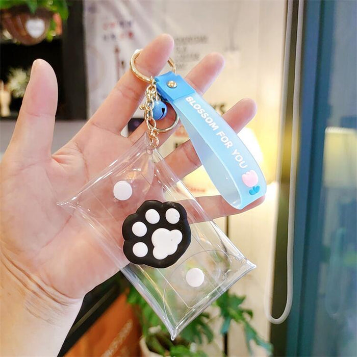 Jewelry WholesaleWholesale PVC Transparent Coin Purse Storage Bag Keychain MOQ≥2 JDC-KC-ShangK001 Keychains 尚垚 %variant_option1% %variant_option2% %variant_option3%  Factory Price JoyasDeChina Joyas De China