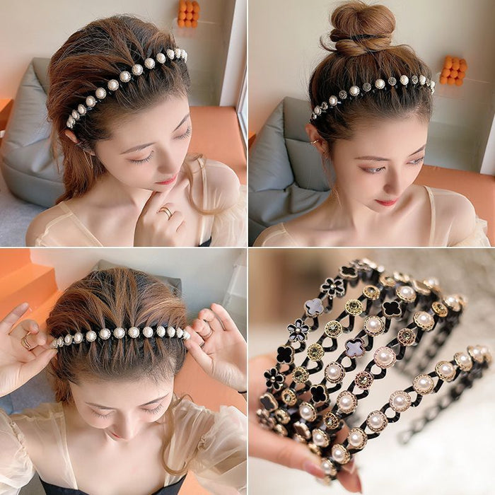 Jewelry WholesaleWholesale Four Leaf Clover Acrylic Headband JDC-HD-ShiX001 Headband 诗弦 %variant_option1% %variant_option2% %variant_option3%  Factory Price JoyasDeChina Joyas De China