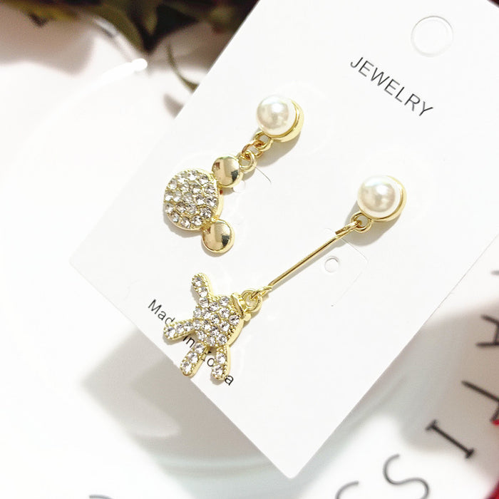 Wholesale Earrings Resin Cute Cartoon Love Palms Earrings (M) JDC-ES-Xingj019