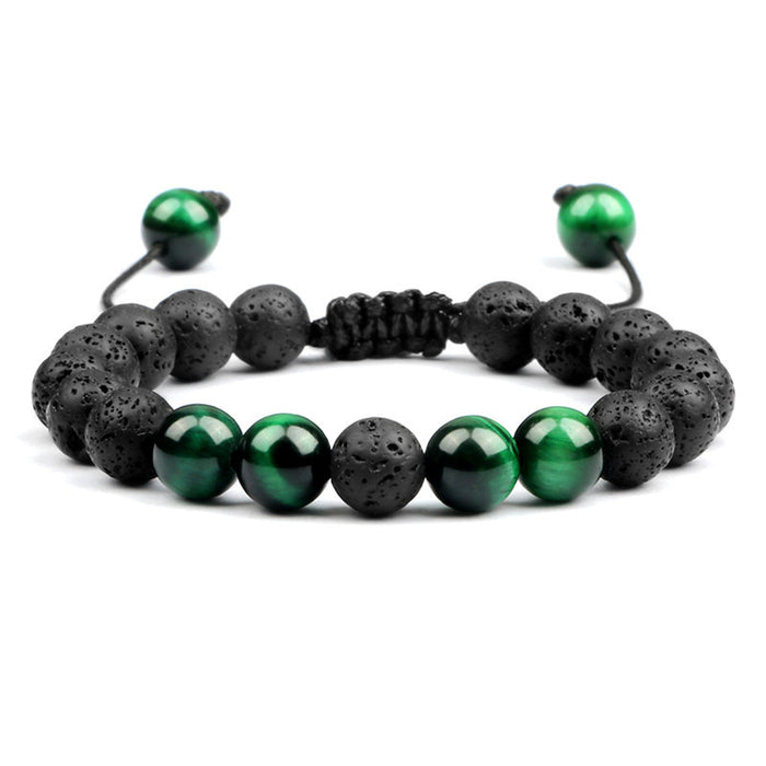 Jewelry WholesaleWholesale Volcanic Lava Stone Beaded Braided Bracelet JDC-BT-JiuJ024 Bracelet 九江 %variant_option1% %variant_option2% %variant_option3%  Factory Price JoyasDeChina Joyas De China