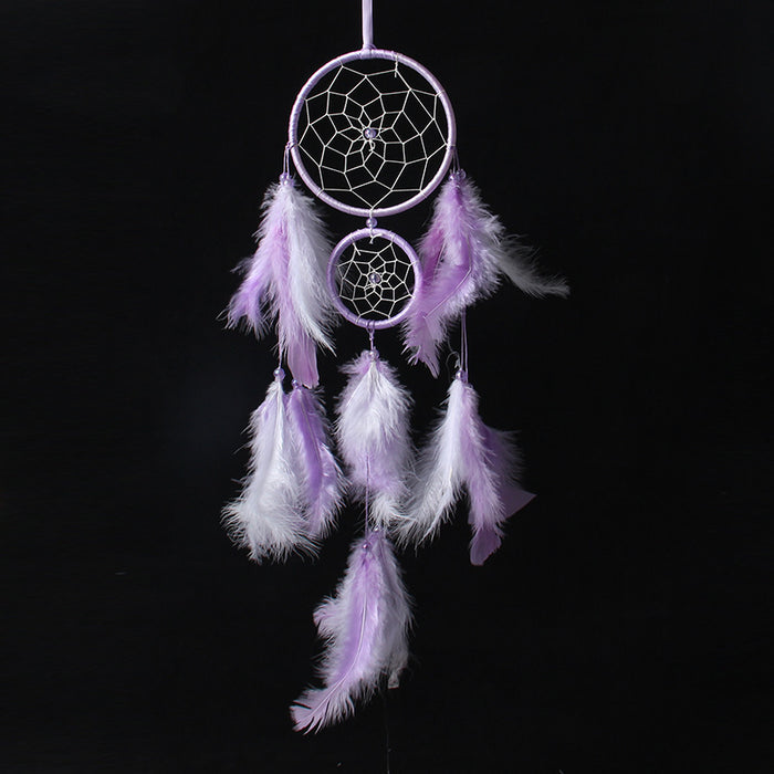 Wholesale Two Color Dreamcatcher Craft Home Ornament MOQ≥2 JDC-DC-JunX017