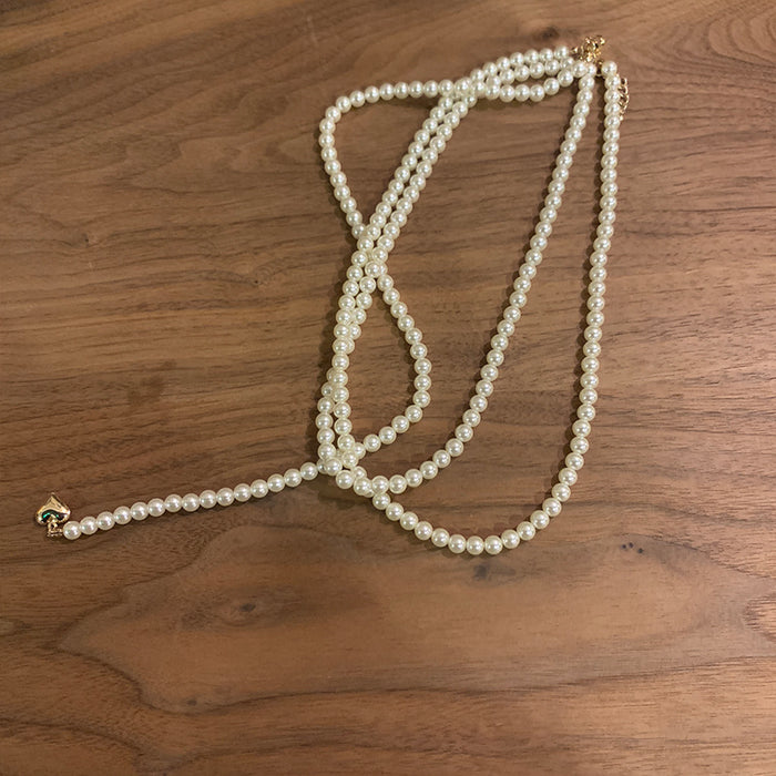 Jewelry WholesaleWholesale love pearl multilayer Necklace hip hop chain JDC-NE-BY070 necklaces 宝钰 %variant_option1% %variant_option2% %variant_option3%  Factory Price JoyasDeChina Joyas De China