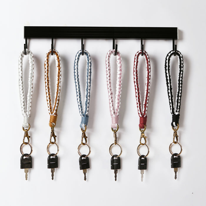 Jewelry WholesaleWholesale Hand Braided Lanyard Wrist Strap Keychain MOQ≥2 JDC-KC-JM030 Keychains 杰米 %variant_option1% %variant_option2% %variant_option3%  Factory Price JoyasDeChina Joyas De China