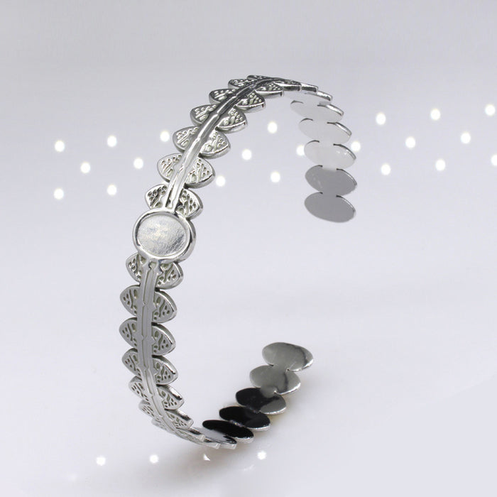 Jewelry WholesaleWholesale opening C-shaped adjustable diamond-shaped titanium steel bracelet JDC-BT-ZhangM002 Bracelet 展梦 %variant_option1% %variant_option2% %variant_option3%  Factory Price JoyasDeChina Joyas De China