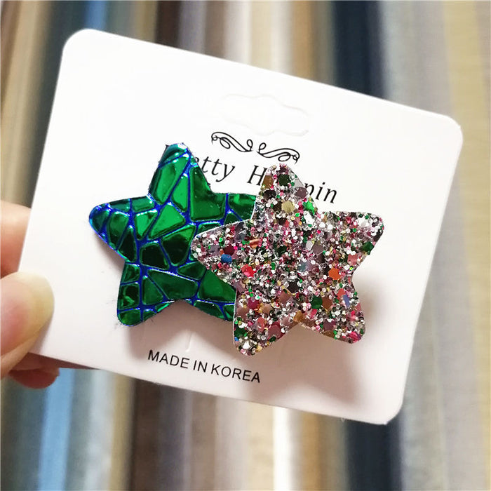 Jewelry WholesaleWholesale Kids Sweet Star Hair Clip Side Clip （F）JDC-HC-Manlun008 Hair Clips 漫沦 %variant_option1% %variant_option2% %variant_option3%  Factory Price JoyasDeChina Joyas De China