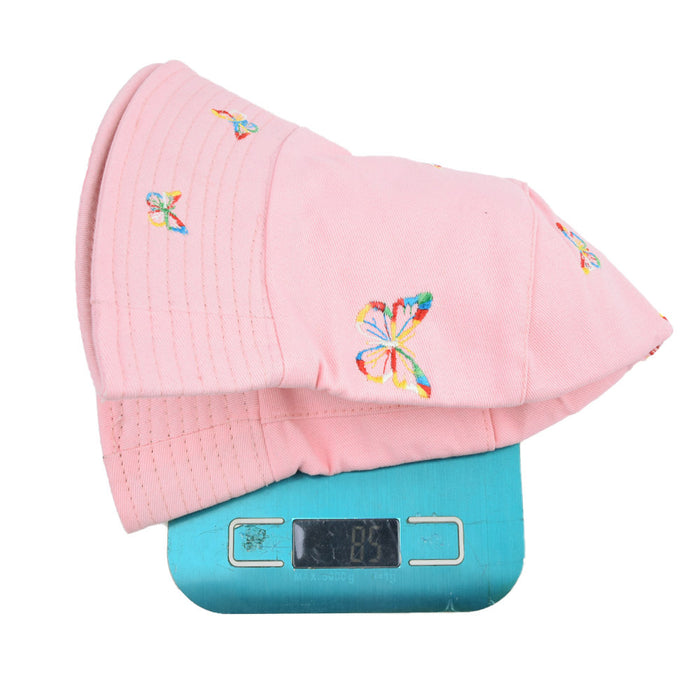 Wholesale butterfly embroidery fisherman hat sun protection sun hat MOQ≥2 JDC-FH-WenR015