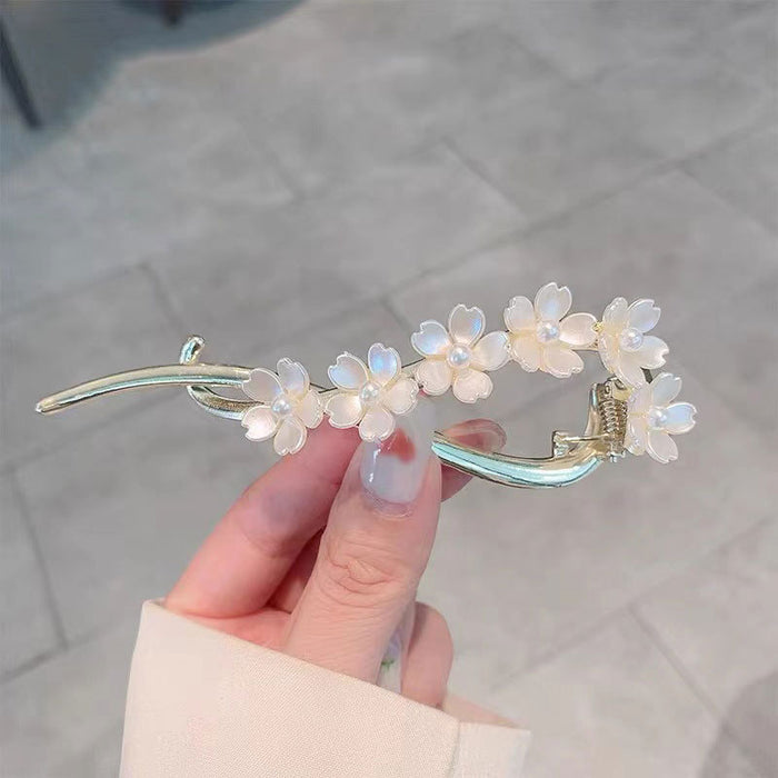 Wholesale Hair Clips Pearl Flower Alloy JDC-HC-KeZi006