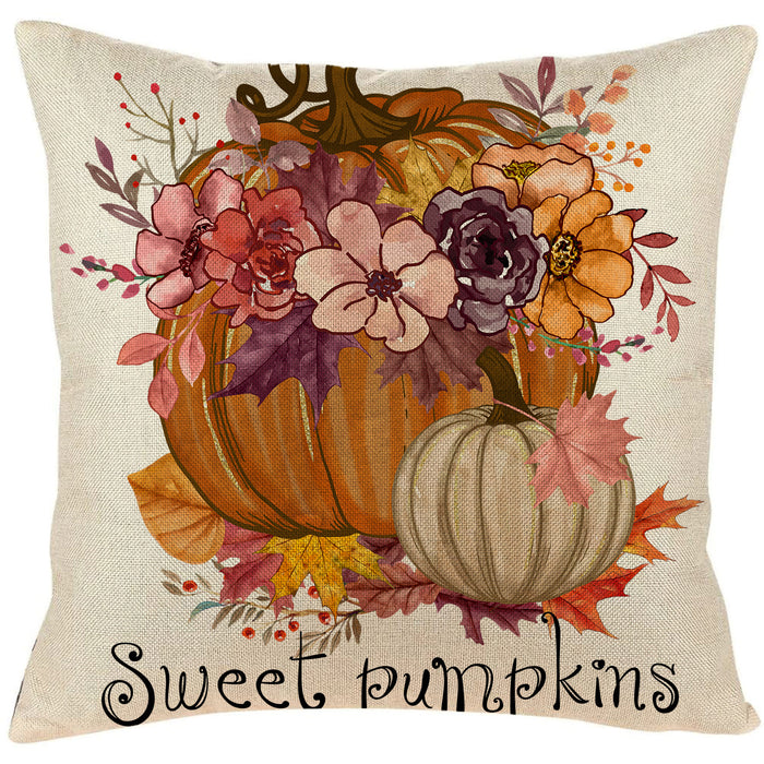 Wholesale Pillowcase Harvest Thanksgiving Pumpkin Festive Print JDC-PW-Yuchuang004