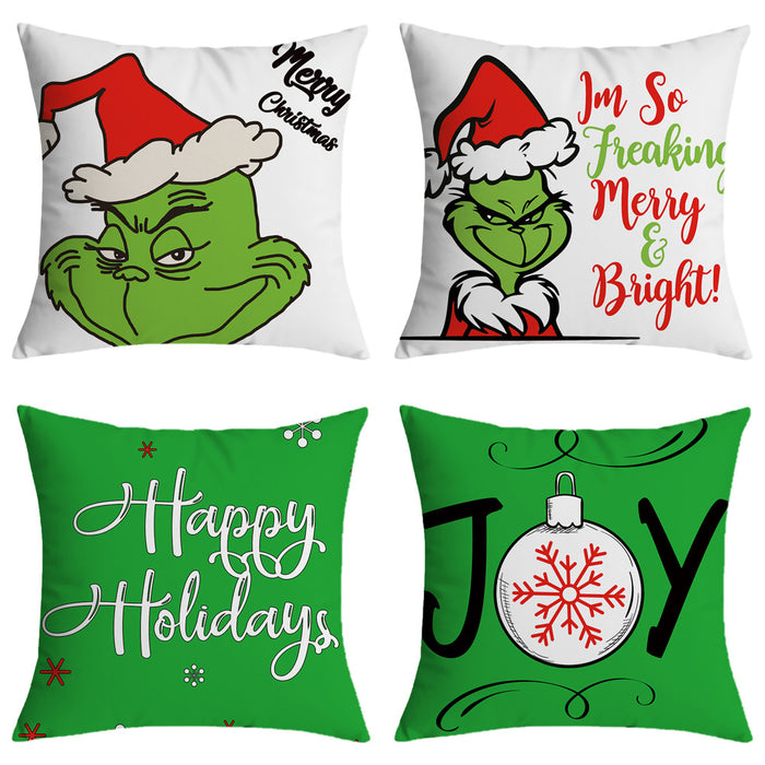 Wholesale Pillow Cover Christmas Print Cushion Cover (M) JDC-PW-Yuchuang001