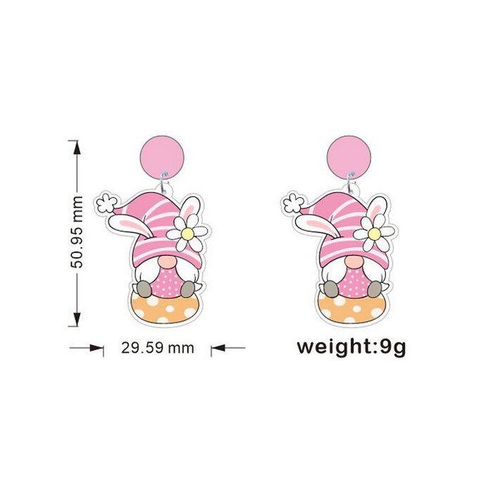 Jewelry WholesaleWholesale Easter Pygmy Goblin Holiday Rabbit Turnip Truck Egg Dwarf Earrings JDC-ES-XUEP002 Earrings 雪帕 %variant_option1% %variant_option2% %variant_option3%  Factory Price JoyasDeChina Joyas De China