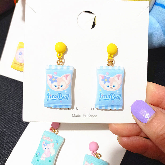 Wholesale Earrings Resin Cute Cartoon Simulation Candy (S) JDC-ES-WaiWai008