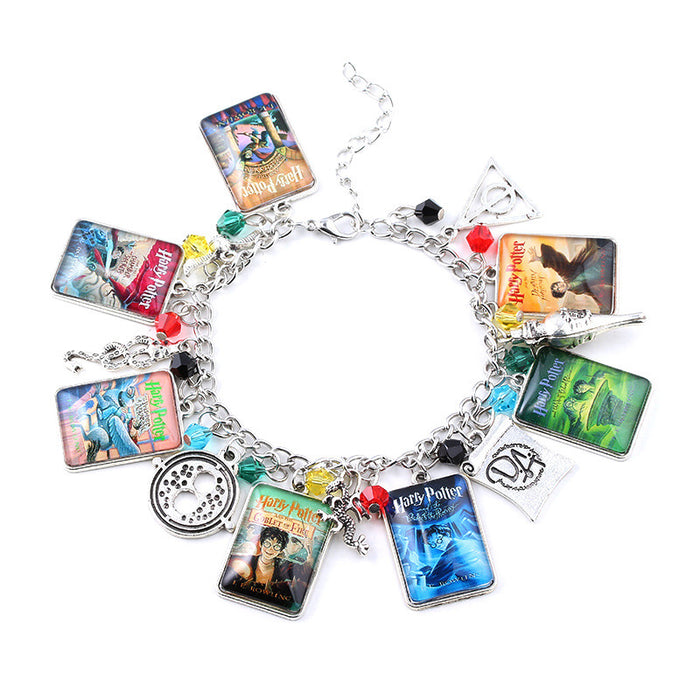 Wholesale Four University Academy Golden Flying Thieves Eladling Plastic Bracelet JDC-BT-MuM002