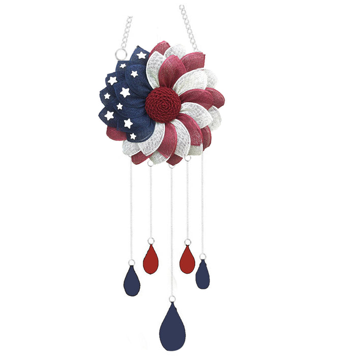 Wholesale 4th of July Independence Day Seven Star Ladybug Wind Chime Decorations MOQ≥2 JDC-DC-MinD001