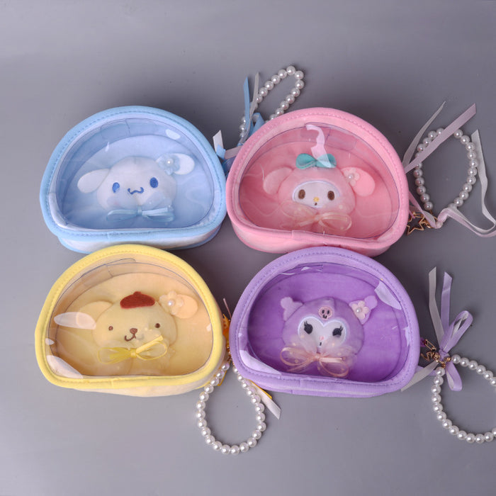 Wholesale Cosmetic Bag PP Cotton Cute Cartoon Plush Jelly Bag (S) JDC-CB-Tianx002