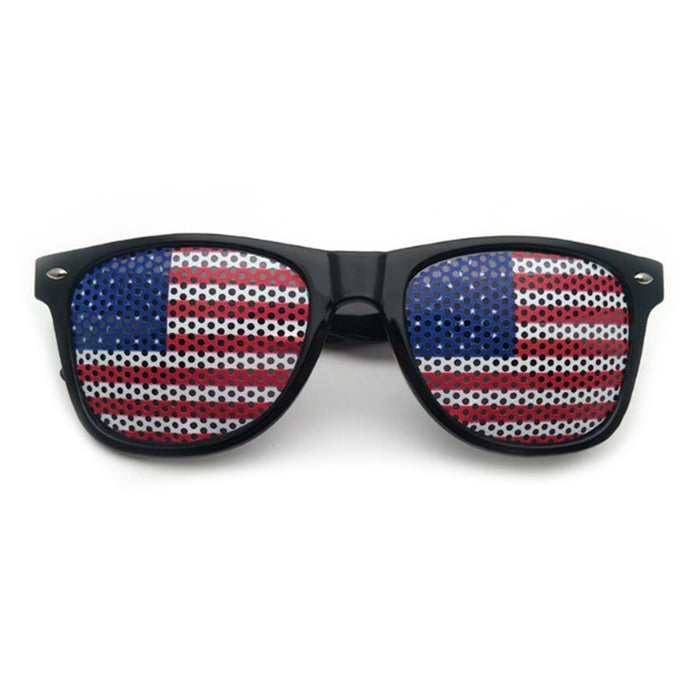 Wholesale 4th of July Independence Day American Flag Sticker Pinhole Rice Nail Sunglasses JDC-SG-ZhuoW002