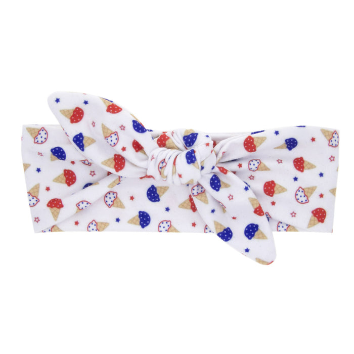 Wholesale 4th of July Independence Day Kids Elastic Headband Baby Print JDC-HD-QiuN001