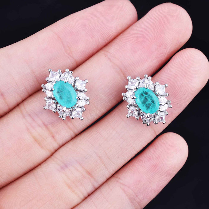 Wholesale Colored Gemstones Diamonds Copper Earrings Pendant Rings JDC-RS-ZhenR015