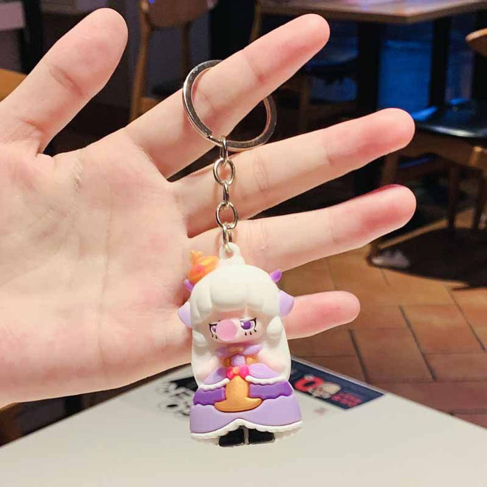 Wholesale Universal Cartoon Doll Cute Doll Bubble Epoxy Couple Keychain JDC-KC-PLei007