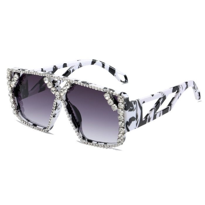 Wholesale Big Face Full Frame Beaded Glasses Comfortable Cycling Sunglasses JDC-SG-HongW008