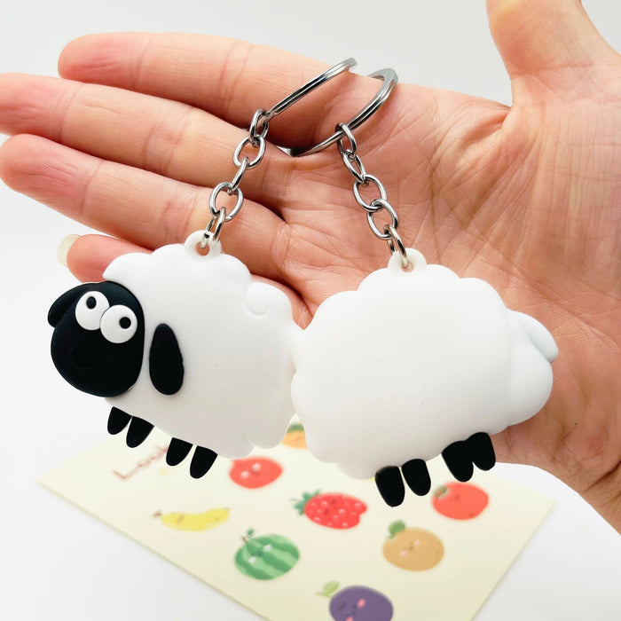 Wholesale Keychains PVC Lamb Cartoon Cute (M) JDC-KC-XiangY037