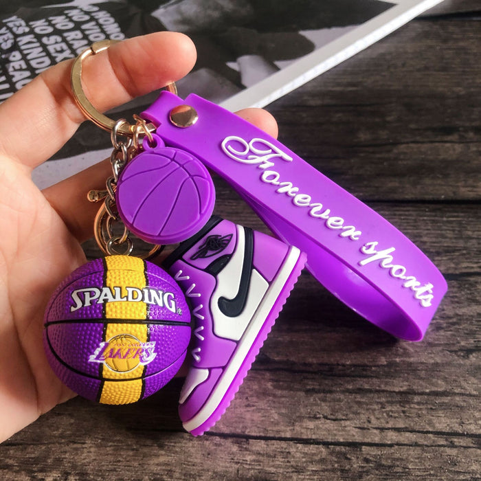 Wholesale star basketball shoes keychain MOQ≥2 JDC-KC-HLv001