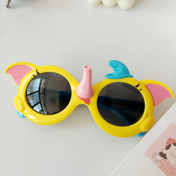 Jewelry WholesaleWholesale Kids UV Protection Silicone PC Cartoon Elephant Sunglasses JDC-SG-JingM001 Sunglasses 镜美 %variant_option1% %variant_option2% %variant_option3%  Factory Price JoyasDeChina Joyas De China