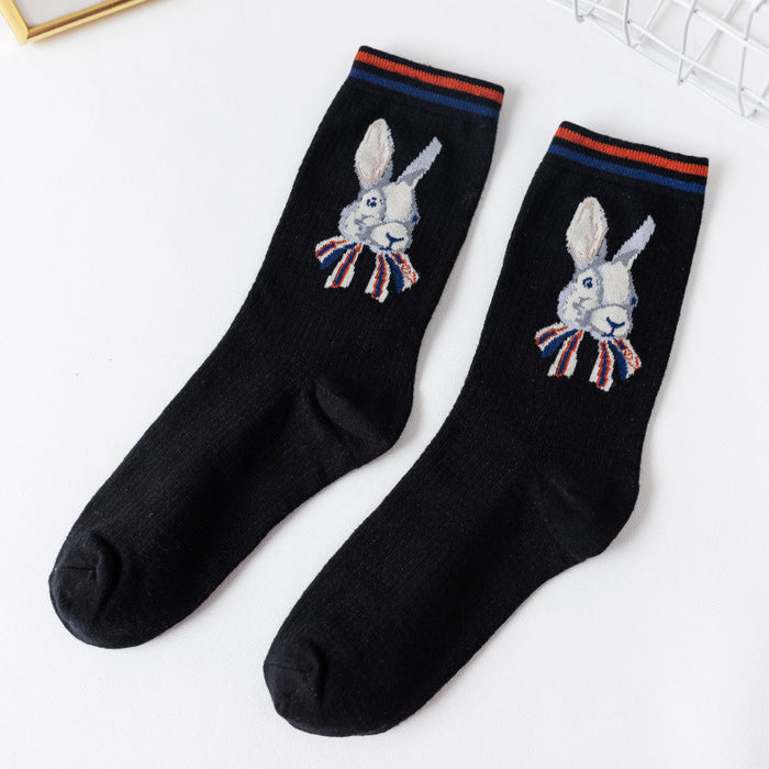 Wholesale Socks Cotton Cute Rabbit Socks JDC-SK-MZX013