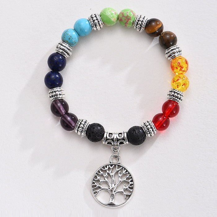 Wholesale Creative Colorful Bracelet Natural Tiger Eye Beaded Bracelet JDC-BT-YanH005