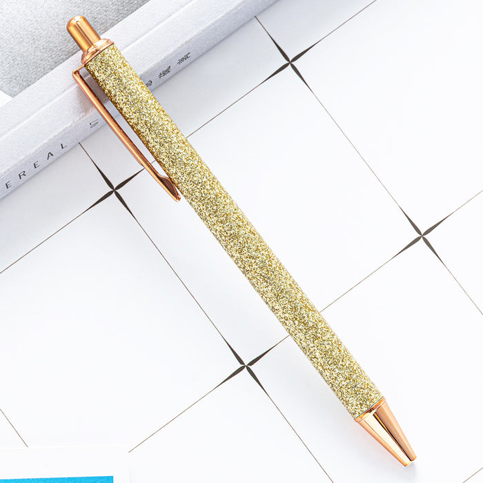 Wholesale Ballpoint Pen Metallic Glitter Press Action Pen JDC-BP-JingL001