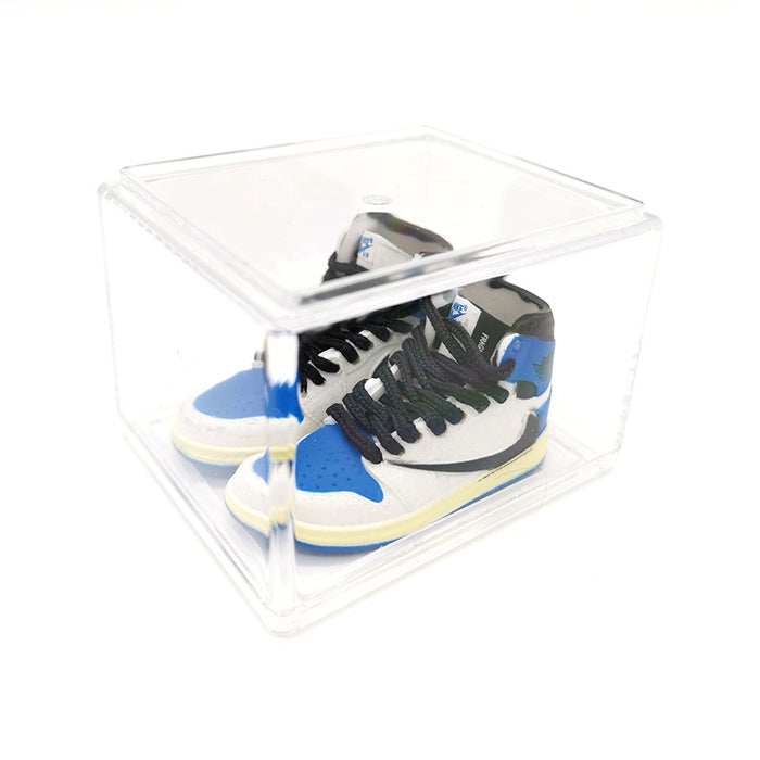 Wholesale Enamel Sneakers Plastic Transparent Box Keychains Ornaments JDC-KC-TuoH008