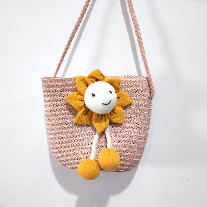 Wholesale Children's Straw Shoulder Bag JDC-SD-Kaiyou003