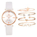 Jewelry WholesaleWholesale PU Leather Ladies Watch Set JDC-WH-Qimiao004 Watch 祈妙 %variant_option1% %variant_option2% %variant_option3%  Factory Price JoyasDeChina Joyas De China