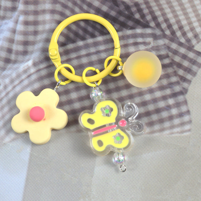 Wholesale Color Flower Animal Acrylic Keychain MOQ≥2 JDC-KC-YChen004